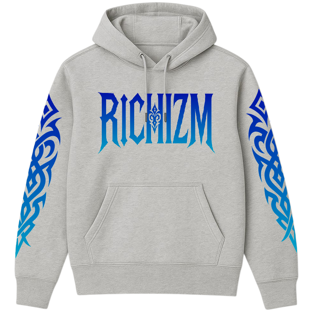TRIBAL RICHIZM HOODIE (BLUE FLAME EDITION)